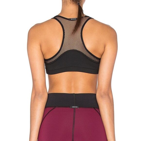 NWT MICHI  Sports Bra Blue and black size L - Picture 4 of 10